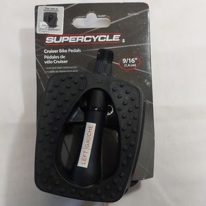 NWT Supercycle Bicycle 9/16 Cruiser Bike Pedals